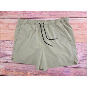 Nike Mens Dri-FIT Khaki Athletic Shorts XL Polyester